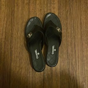 Chanel flip flops